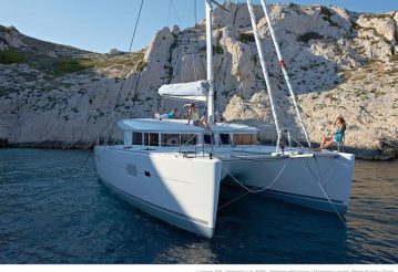 luxury catamaran kitesurfing cruise Greece