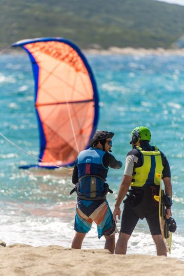 kitesurfing lessons in Greece Evia Island