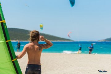 kitesurfing lessons in Greece Evia island